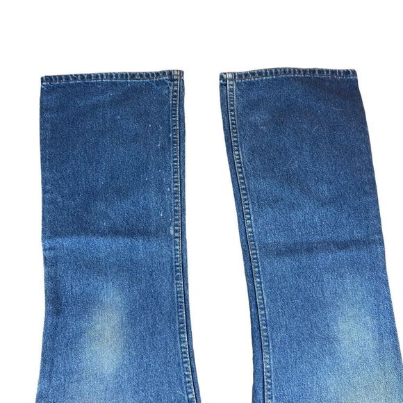 Vintage 1970’s Levi’s Orange Tab Bootcut Distressed Men’s Denim Jeans - Picture 8 of 12